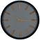 Shannon Matte Aged Gray 23 1/2" Round Wall Clock