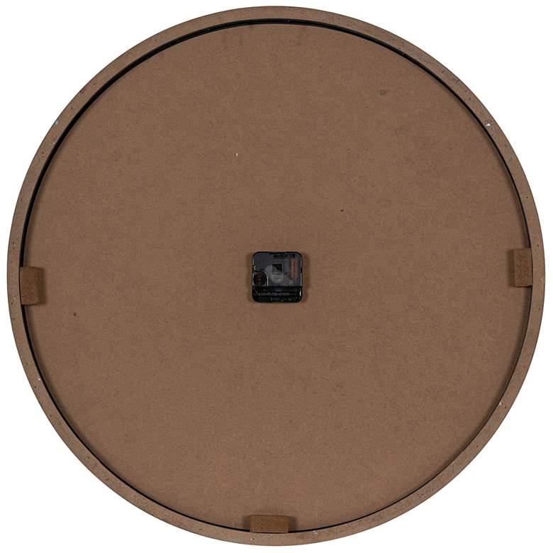Image 5 Shannon Matte Aged Gray 23 1/2" Round Wall Clock more views
