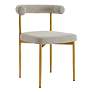 1_Shannon Set of 2 Dining Chair in Gold Brushed Stainless Steel, Taupe Fabric