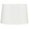 Shantung Fabric Off-White Tapered Drum Shade 13x15x10 (Spider)