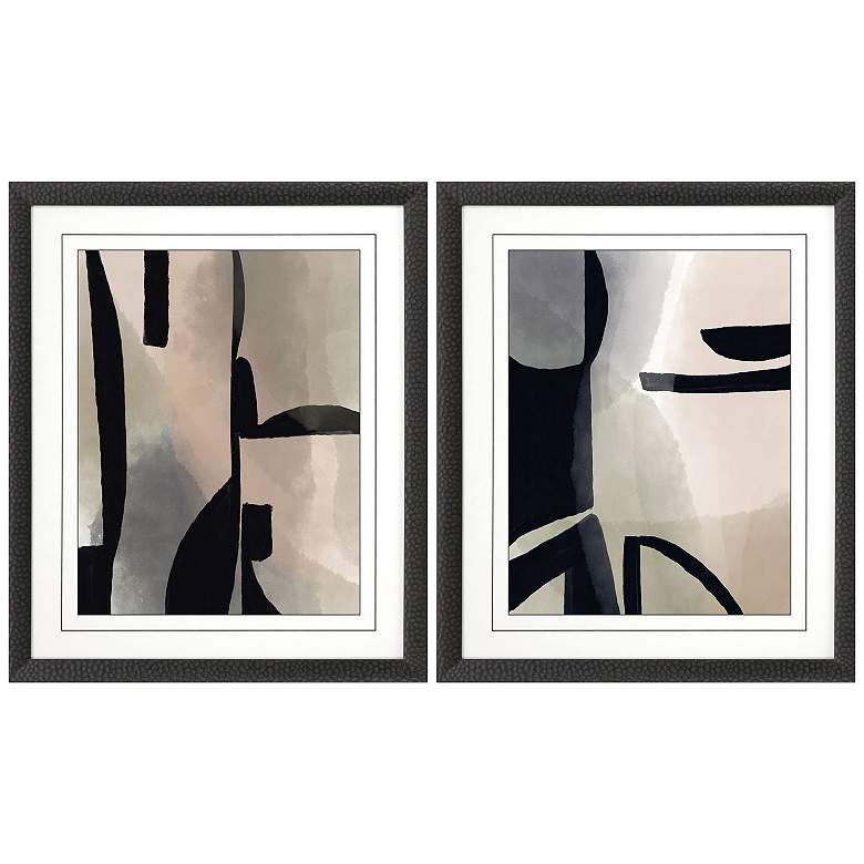 Image 1 Shape Shift I 27"W x 33"H Framed Art Set of 2