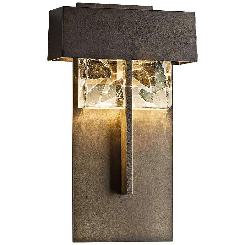 Image 1 Shard 14 1/4" High Dark Smoke Large LED Outdoor Wall Light