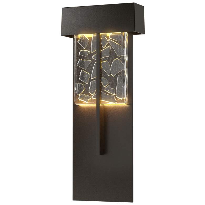 Image 1 Shard 20.9"H XL Coastal Oil Rubbed Bronze Outdoor Sconce w/ Shards Gla