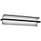 Shard 4.88"H x 24.25"W 1-Light Bath Vanity & Wall Light in Black