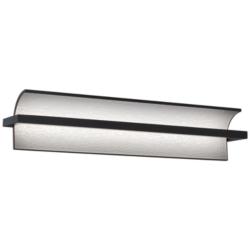 Shard 4.88"H x 24.25"W 1-Light Bath Vanity & Wall Light in Black