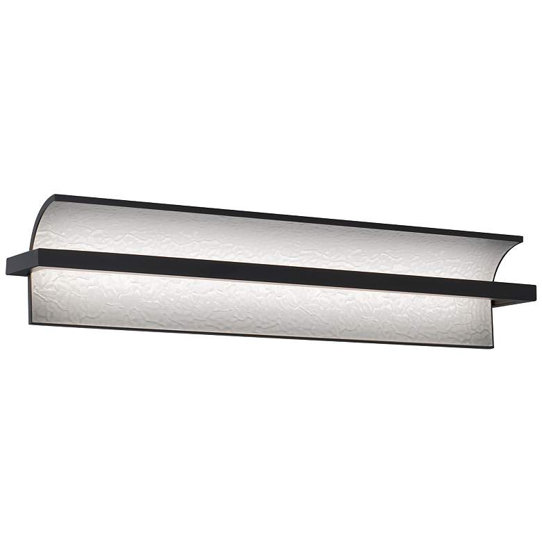 Image 1 Shard 4.88"H x 24.25"W 1-Light Bath Vanity & Wall Light in Black