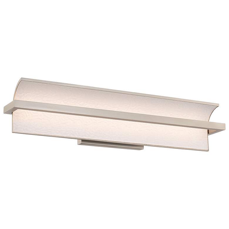 Image 1 Shard 4.88"H x 24.25"W 1-Light Bath Vanity & Wall Light in Brushed Nickel