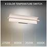 2_Shard 4.88"H x 24.25"W 1-Light Bath Vanity & Wall Light in Brushed Nickel more views