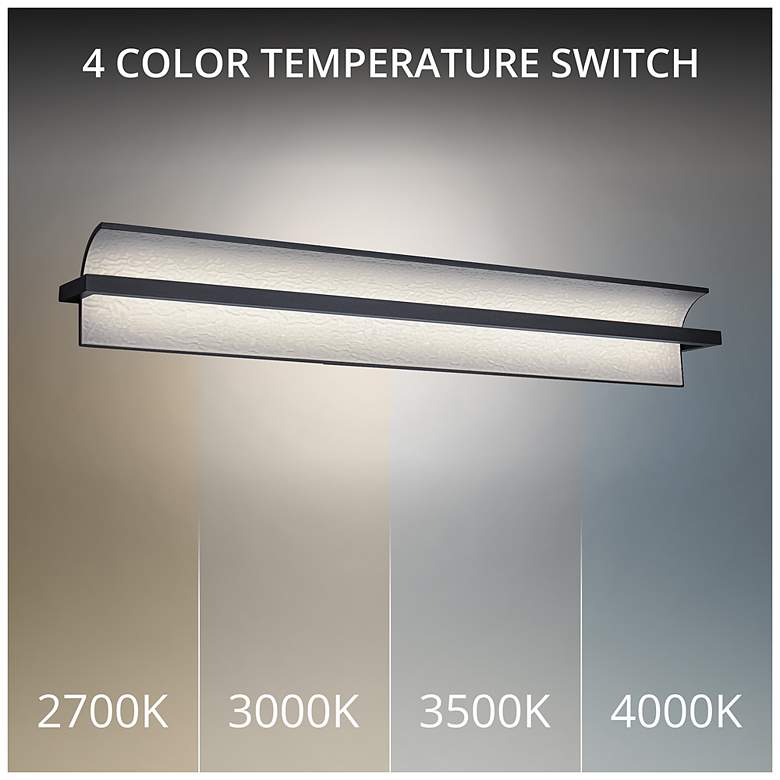 Image 2 Shard 4.88"H x 34.25"W 1-Light Bath Vanity & Wall Light in Black more views