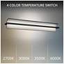 2_Shard 4.88"H x 34.25"W 1-Light Bath Vanity & Wall Light in Black more views