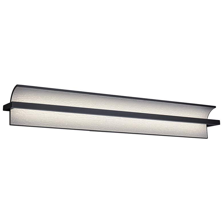 Image 1 Shard 4.88"H x 34.25"W 1-Light Bath Vanity & Wall Light in Black