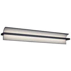 Shard 4.88"H x 34.25"W 1-Light Bath Vanity & Wall Light in Black