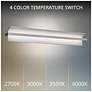 2_Shard 4.88"H x 34.25"W 1-Light Bath Vanity & Wall Light in Brushed Nickel more views