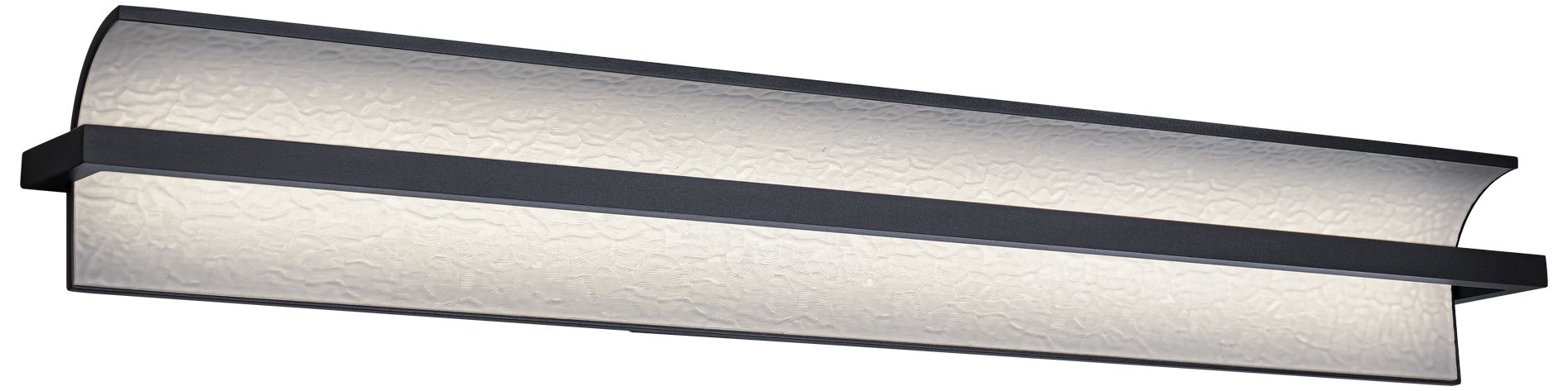 Shard 4.88"H x 34.25"W 1-Light Bath Vanity & Wall Light in Bl