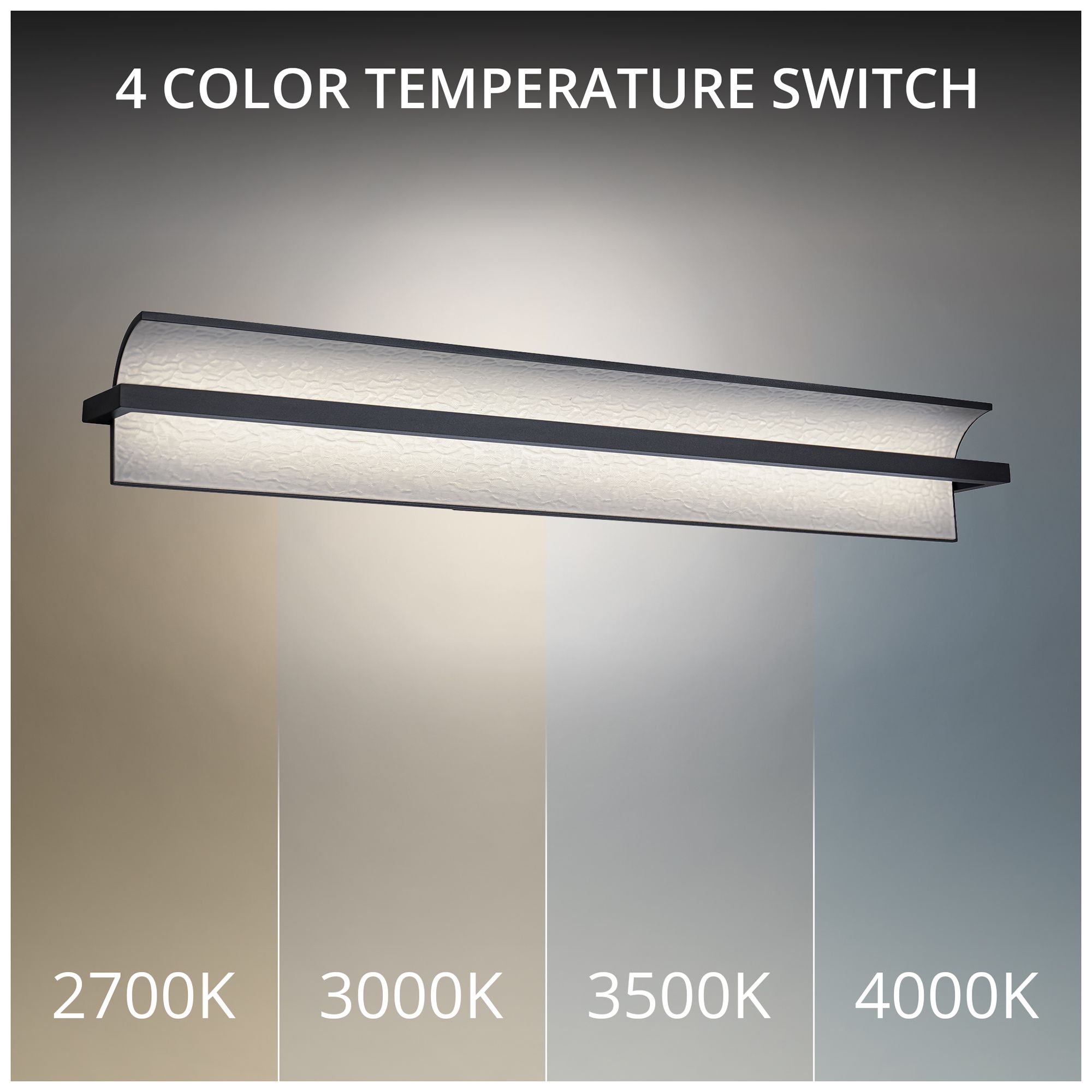 Image 2 Shard 4.88"H x 34.25"W 1-Light Bath Vanity & Wall Light in Bl more views