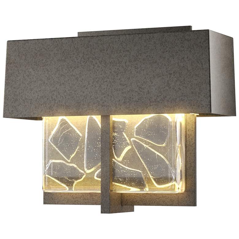 Image 1 Shard 7.1"H Small Coastal Natural Iron LED Outdoor Sconce w/ Shards Sh