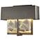 Shard 7.1"H Small Coastal Natural Iron LED Outdoor Sconce w/ Shards Sh