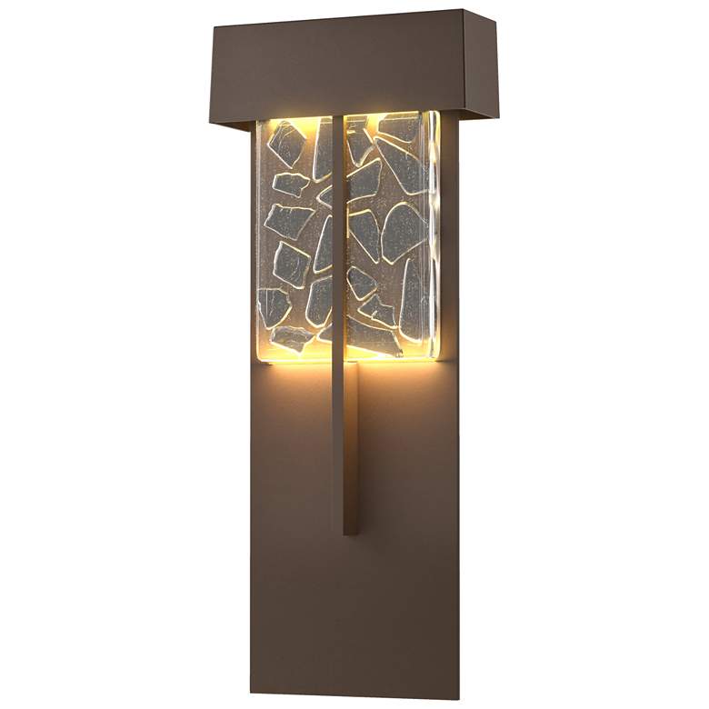 Image 1 Shard XL 20.9"H Coastal Bronze Outdoor Sconce w/ Shards Shade