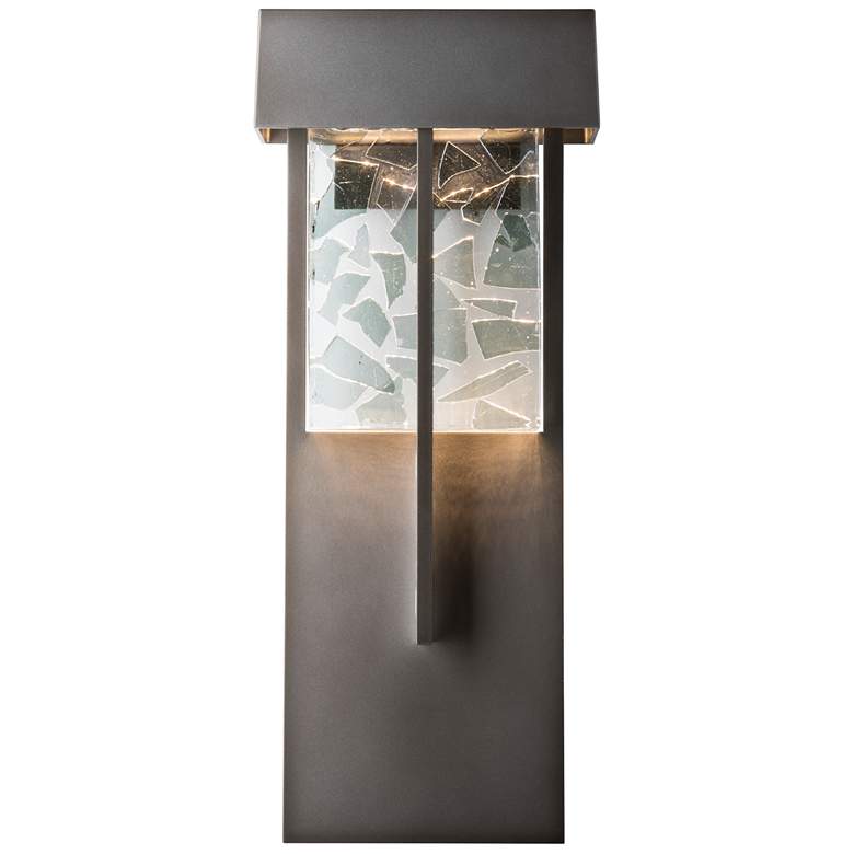 Image 1 Shard XL Outdoor Sconce - Smoke Finish - Clear with Shards Glass