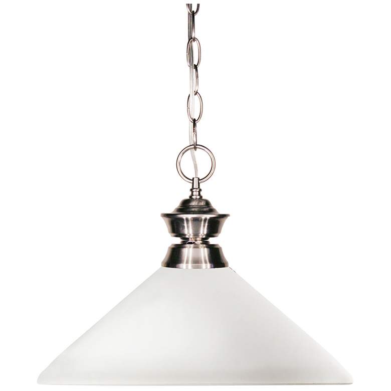 Image 1 Shark by Z-Lite Brushed Nickel 1 Light Pendant