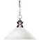 Shark by Z-Lite Brushed Nickel 1 Light Pendant