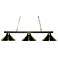 Sharp Shooter 48"W Brushed Nickel 3-Light Billiard Pendant