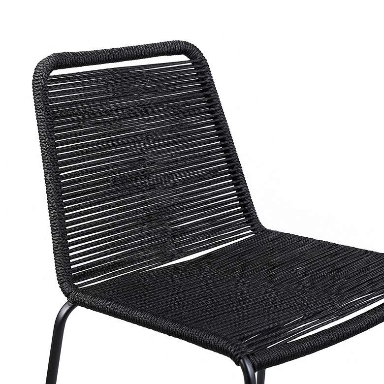 Image 3 Shasta 27" Black Outdoor Counter Stools Set of 2 more views