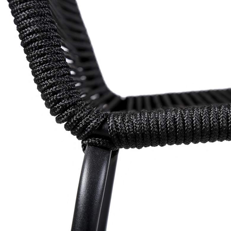 Image 5 Shasta 27" Black Outdoor Counter Stools Set of 2 more views