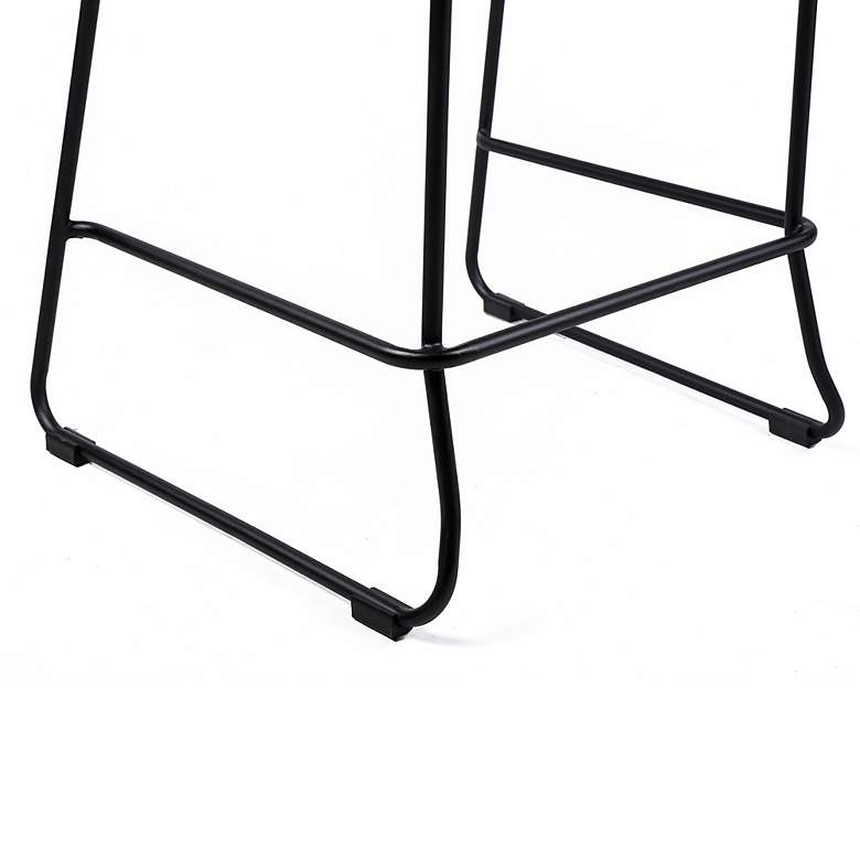 Image 6 Shasta 27" Black Outdoor Counter Stools Set of 2 more views