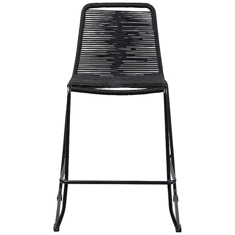 Image 7 Shasta 27" Black Outdoor Counter Stools Set of 2 more views