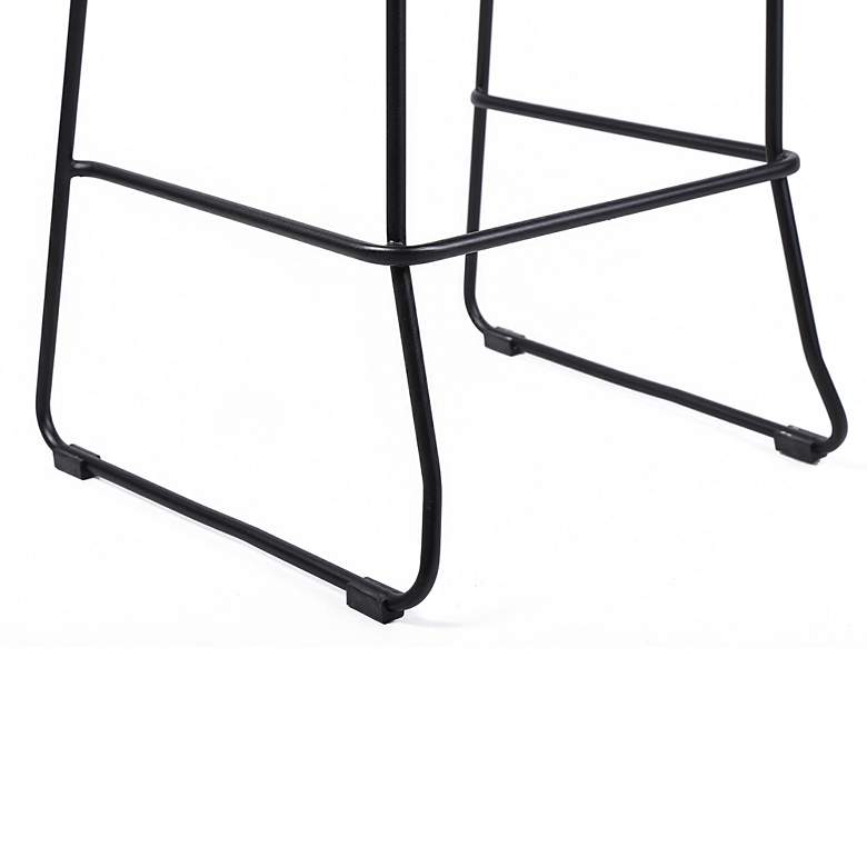 Image 6 Shasta 30" Black and Gray Outdoor Bar Stools Set of 2 more views