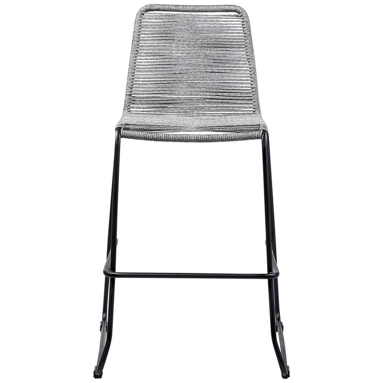Image 7 Shasta 30" Black and Gray Outdoor Bar Stools Set of 2 more views
