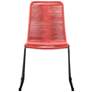 3_Shasta Brick Red Rope Outdoor Dining Chairs Set of 2 more views