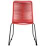 5_Shasta Brick Red Rope Outdoor Dining Chairs Set of 2 more views