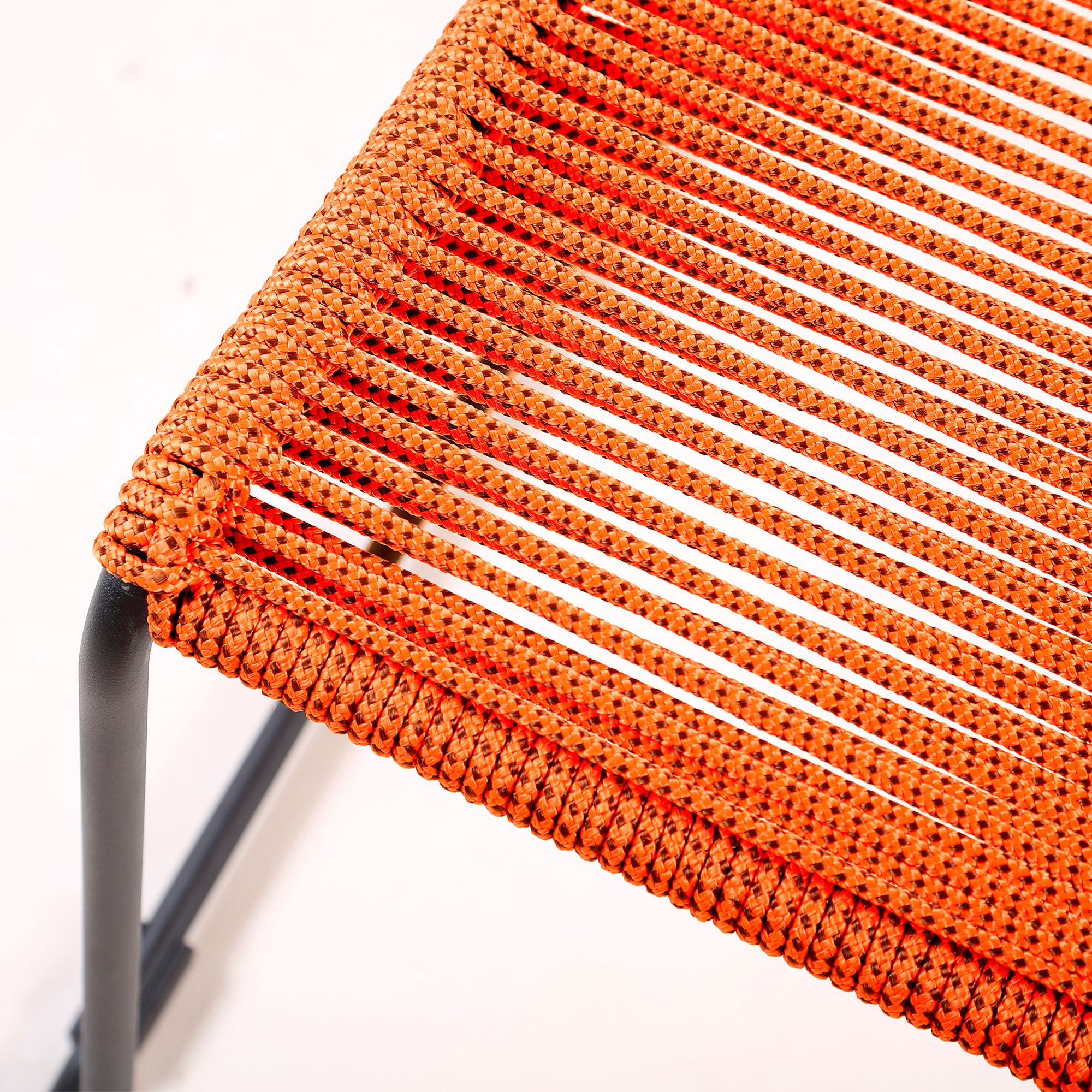 Image 4 Shasta Tangerine Rope Outdoor Dining Chairs Set of 2 more views