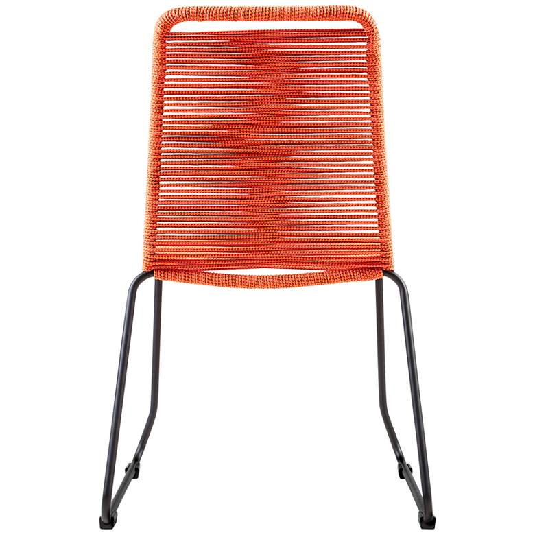 Image 7 Shasta Tangerine Rope Outdoor Dining Chairs Set of 2 more views