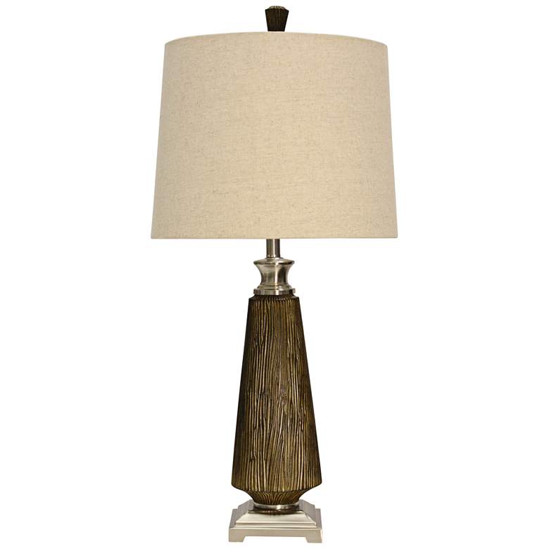Image 1 Shasta Textured Brown Table Lamp