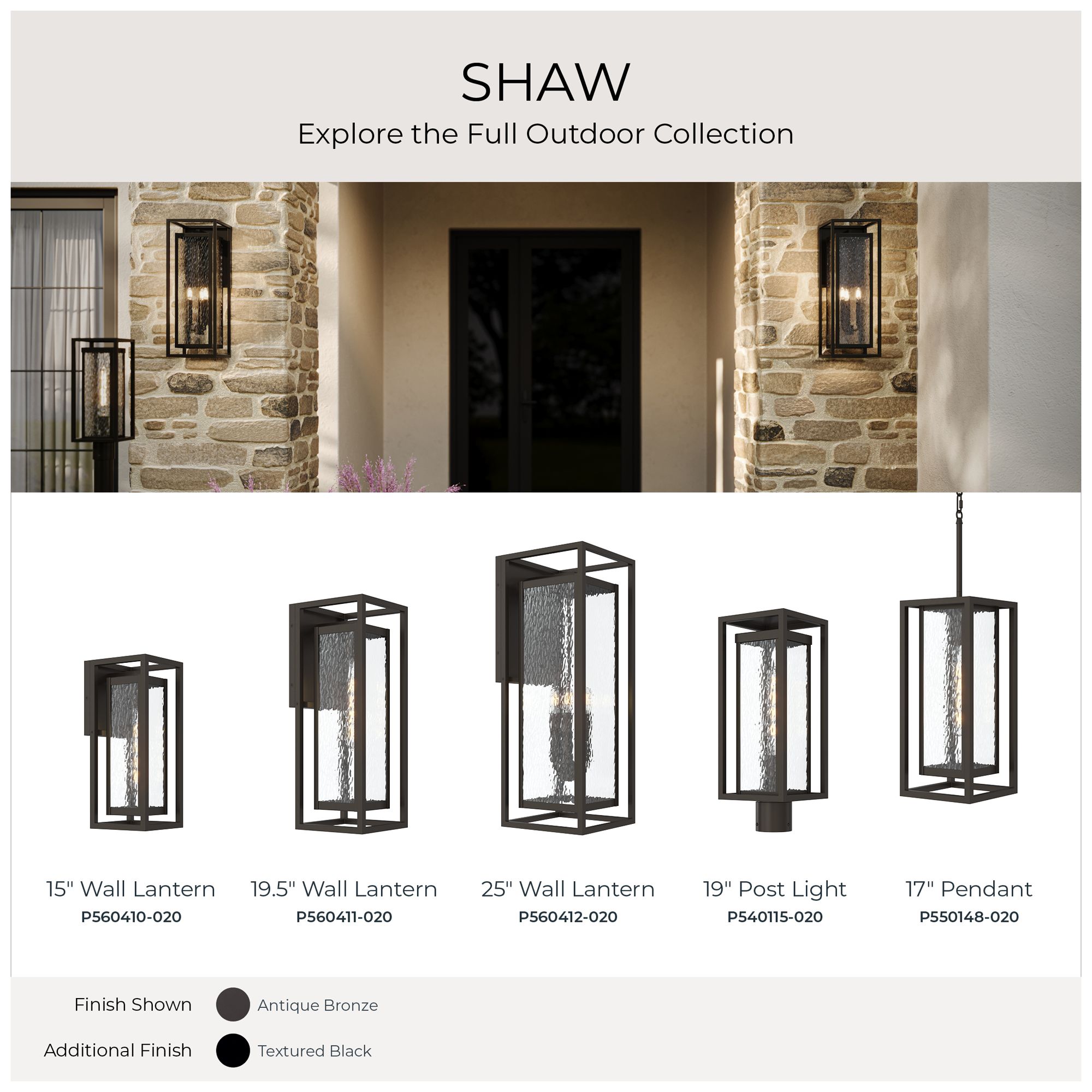 Shaw 15 inch 1 Light Outdoor Wall Light with Clear Glass