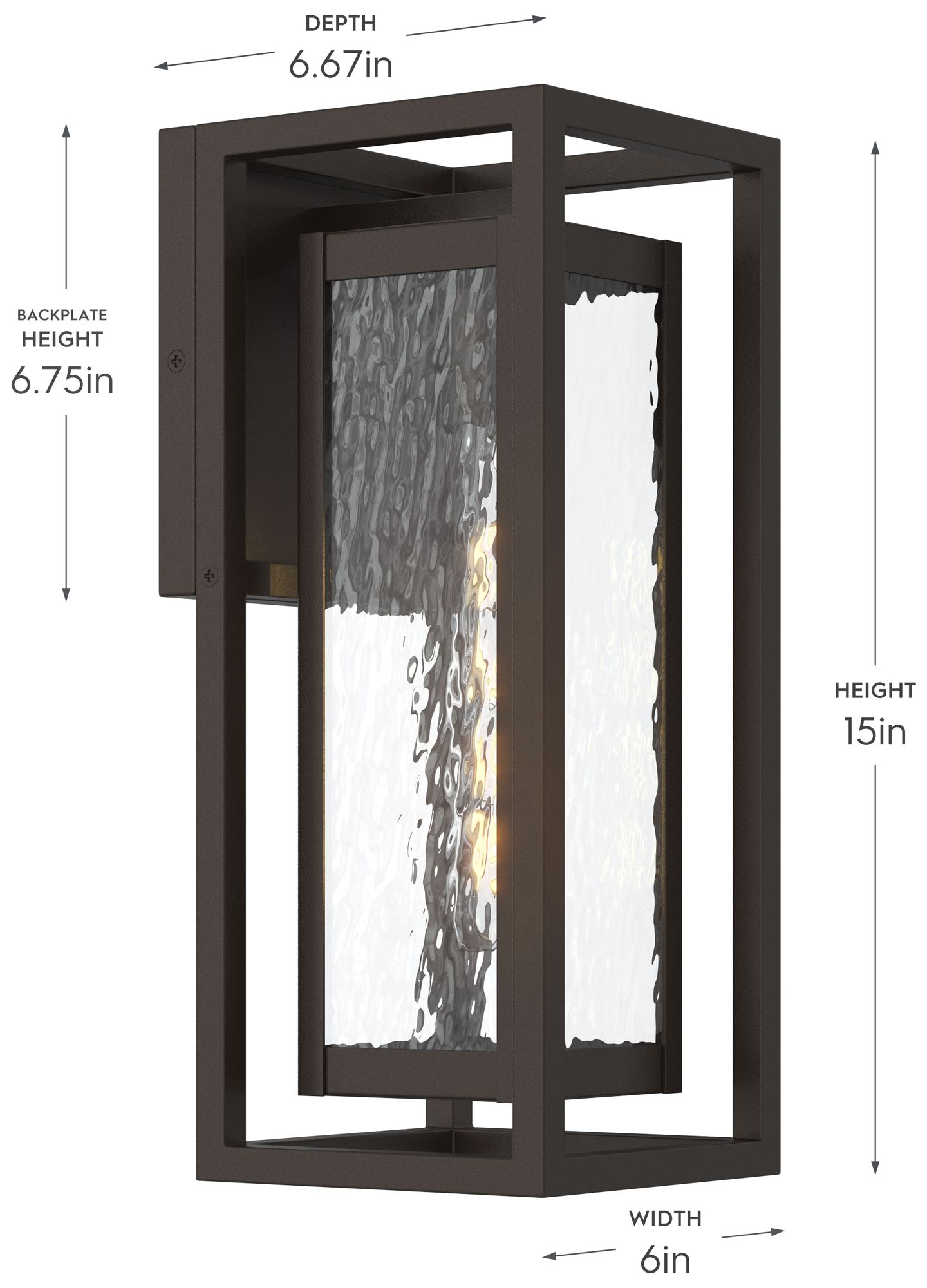 Image 5 Shaw 15 inch 1 Light Outdoor Wall Light with Clear Glass more views