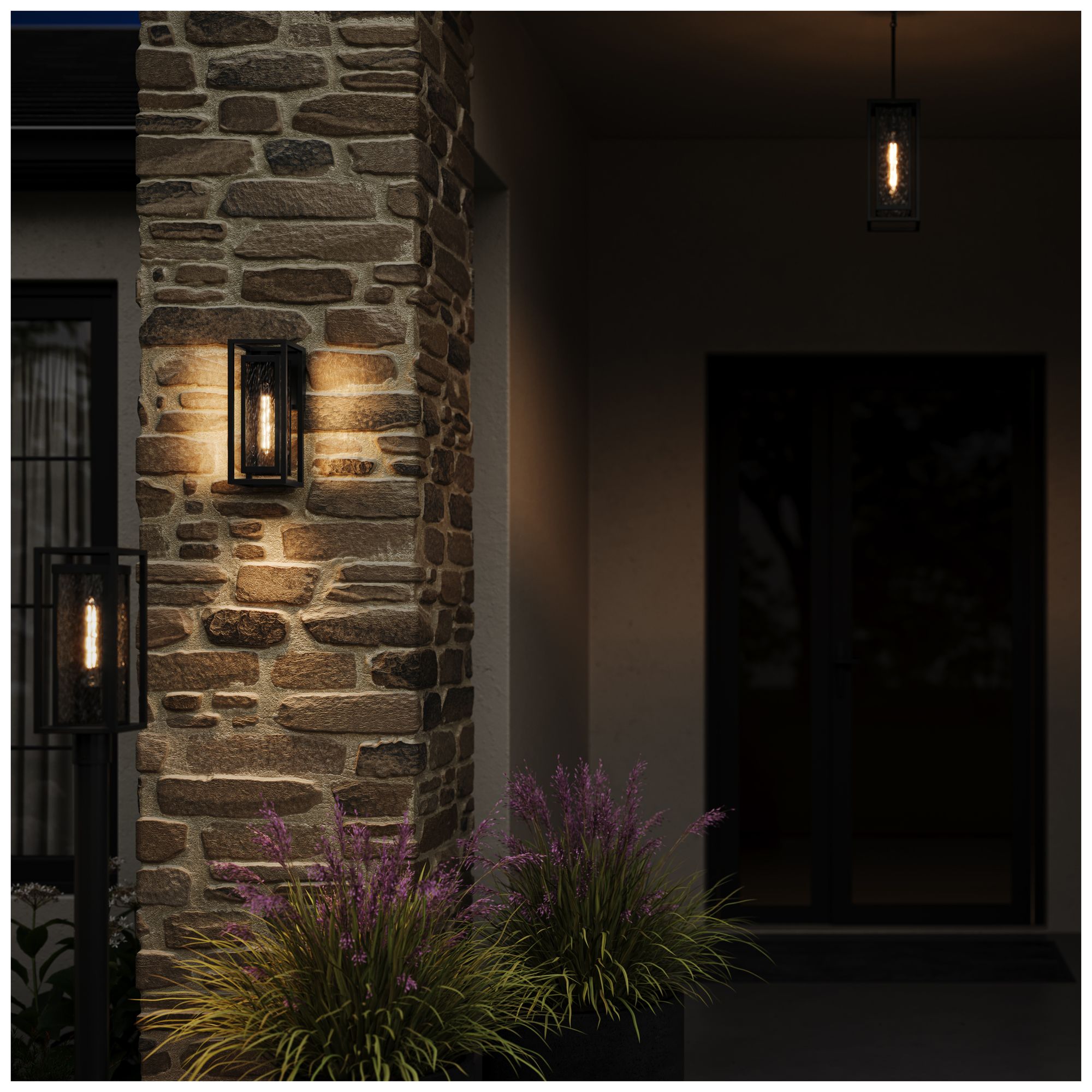 Image 4 Shaw 15 inch 1 Light Outdoor Wall Light with Clear Glass more views
