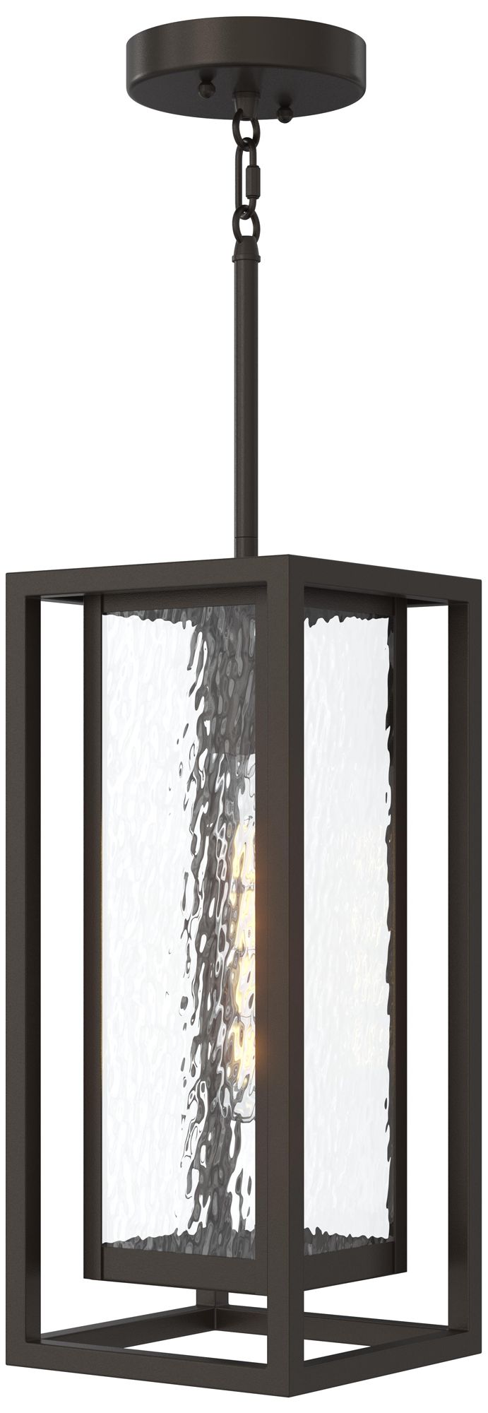 Shaw 17 Inch 1 Light Outdoor Pendant with Clear Glass