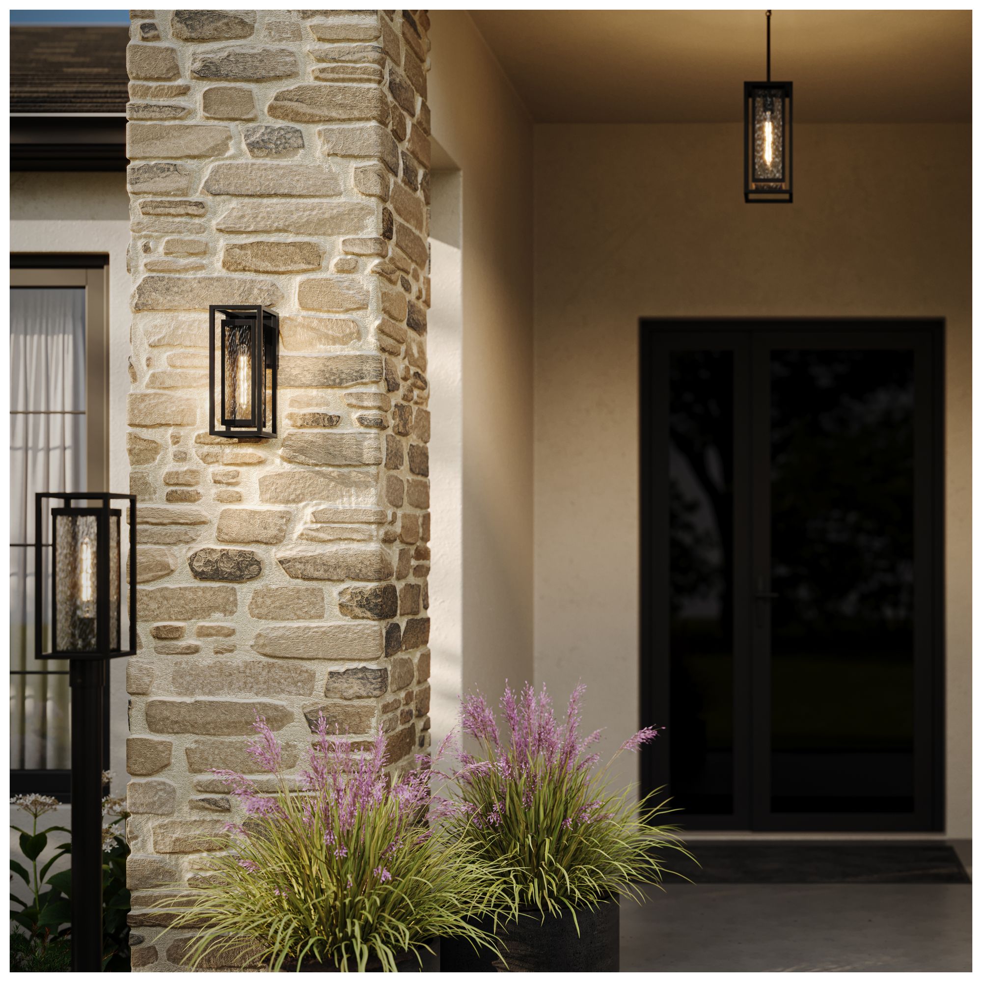 Image 4 Shaw 17 Inch 1 Light Outdoor Pendant with Clear Glass more views