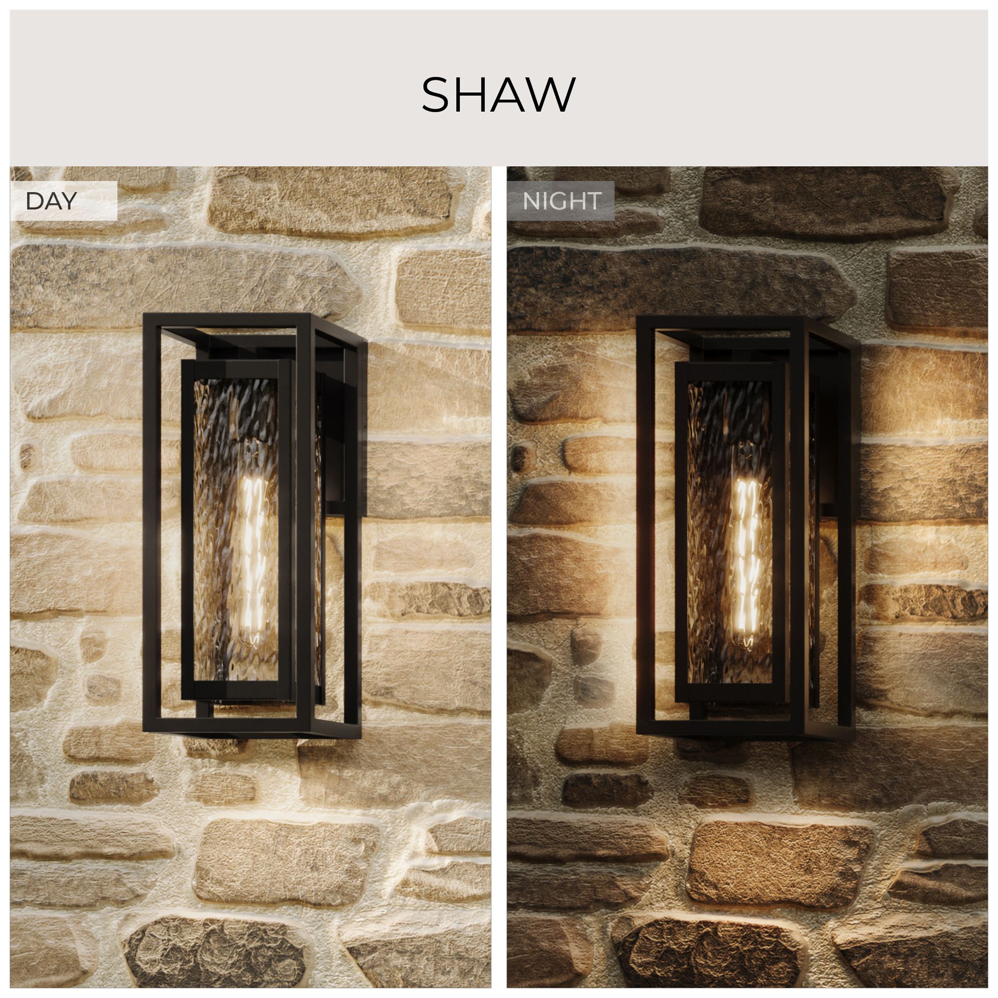 Shaw 19.5 inch 1 Light Outdoor Wall Light with Clear Glass