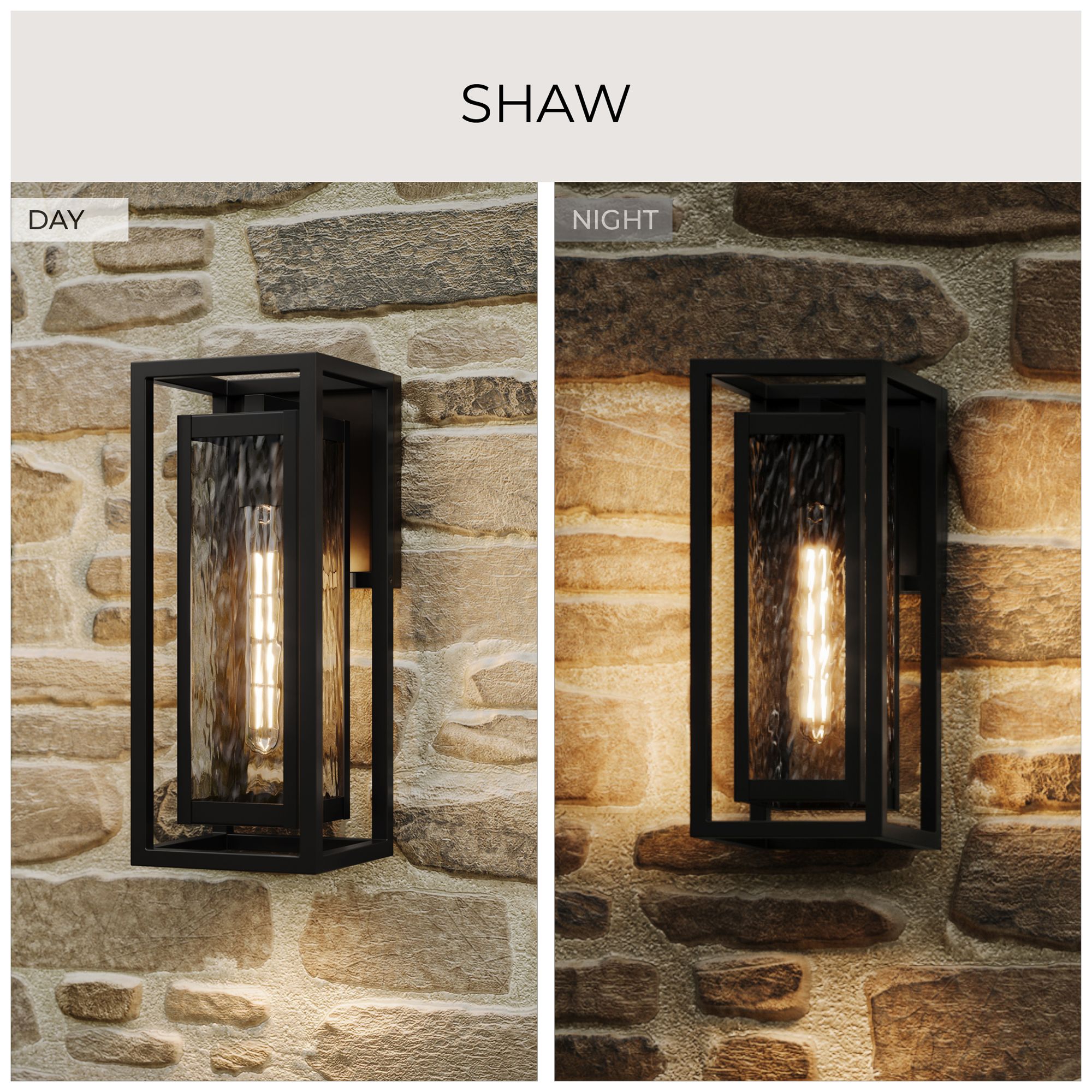 Shaw 19.5 inch 1 Light Outdoor Wall Light with Clear Glass
