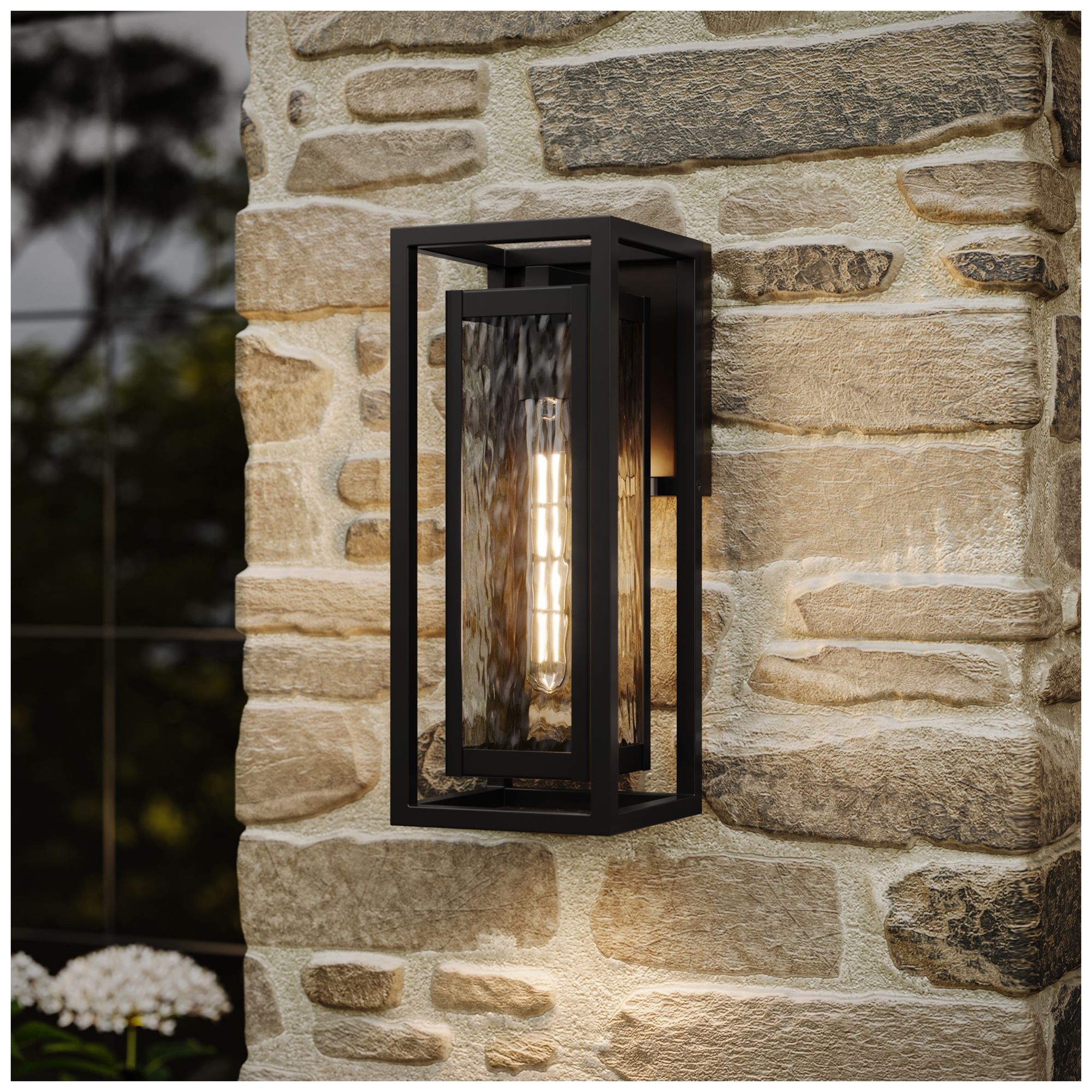 Shaw 19.5 inch 1 Light Outdoor Wall Light with Clear Glass