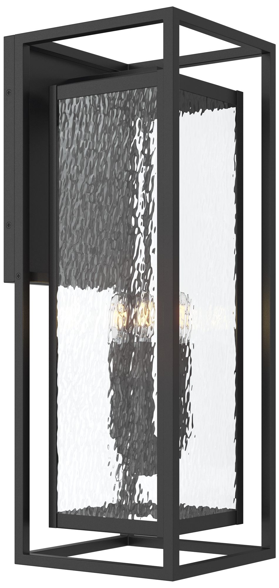 Shaw 25-inch 3-Light Outdoor Wall Light with Water Glass