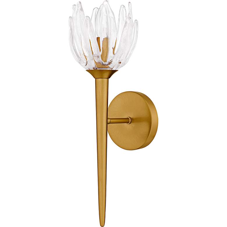 Image 2 Shea 1-Light Brushed Gold Wall Sconce more views