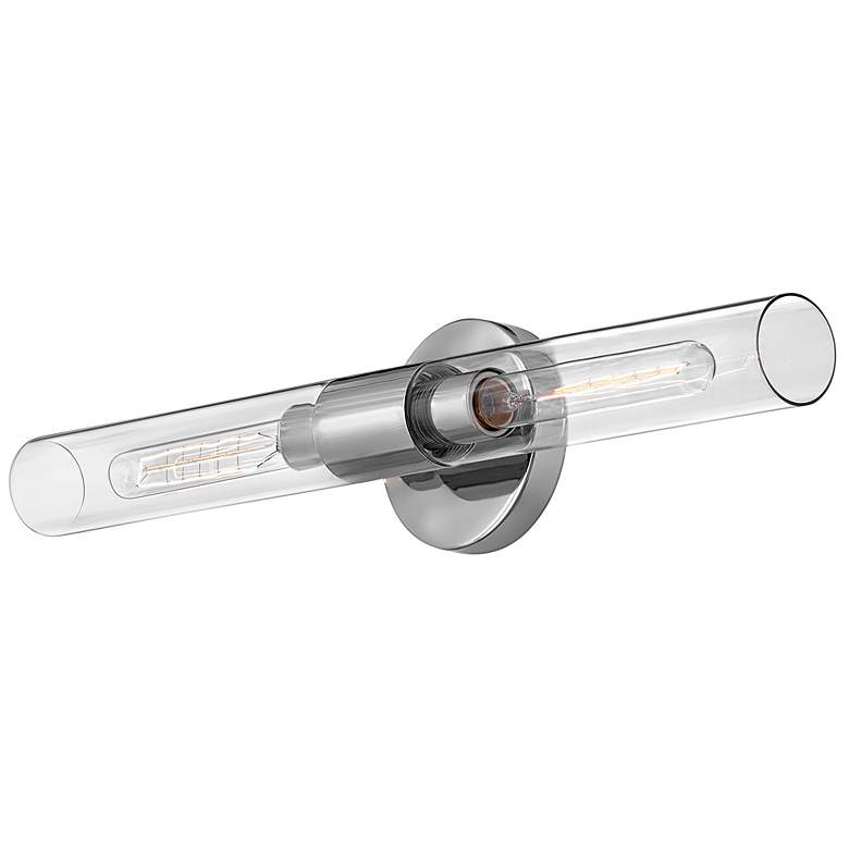 Image 5 Shea 24" Wide Chrome Steel ADA 2-Light Vanity Bath Light more views