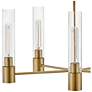 Shea 28" Wide Lacquered Brass 5-Light Chandelier