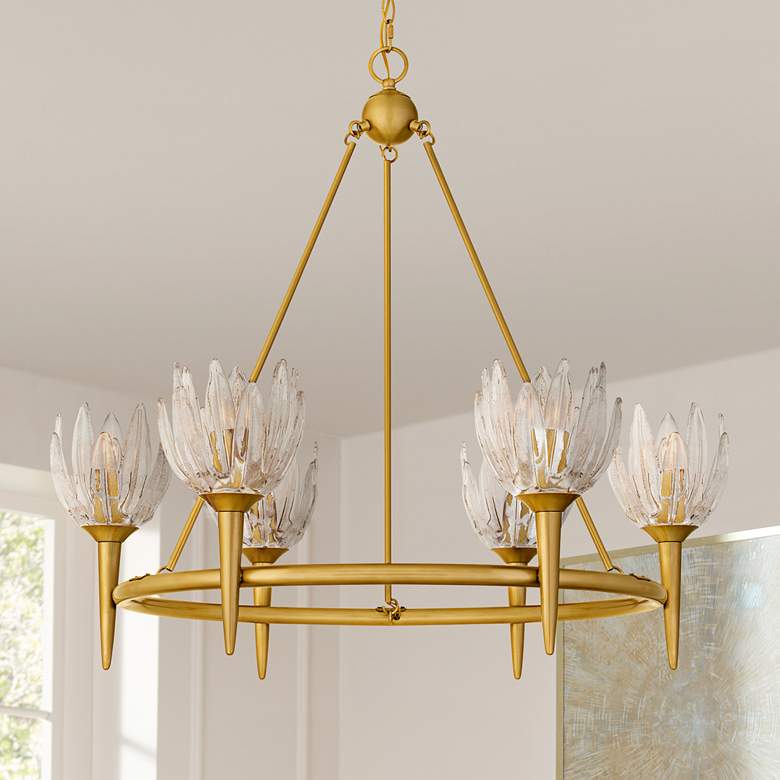 Image 1 Shea 6-Light Brushed Gold Chandelier